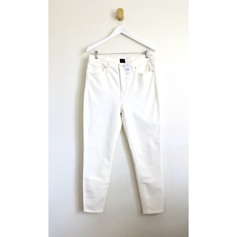NEW! J. Crew High Rise Skinny Denim Jeans White G1975  SZ 31 - Picture 6 of 11